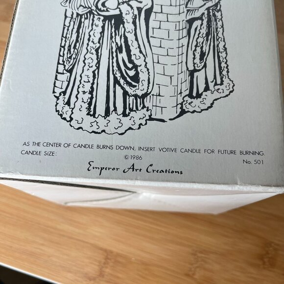 VTG Kris Kringle Candle Figurine Santa Chimney Design Emperor Art Creations 1986 - Picture 4 of 9